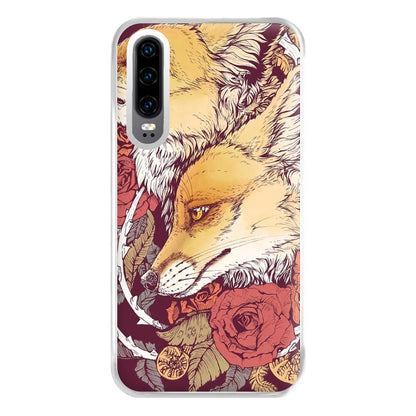 Red Fox Bloom Phone Case for Huawei P30