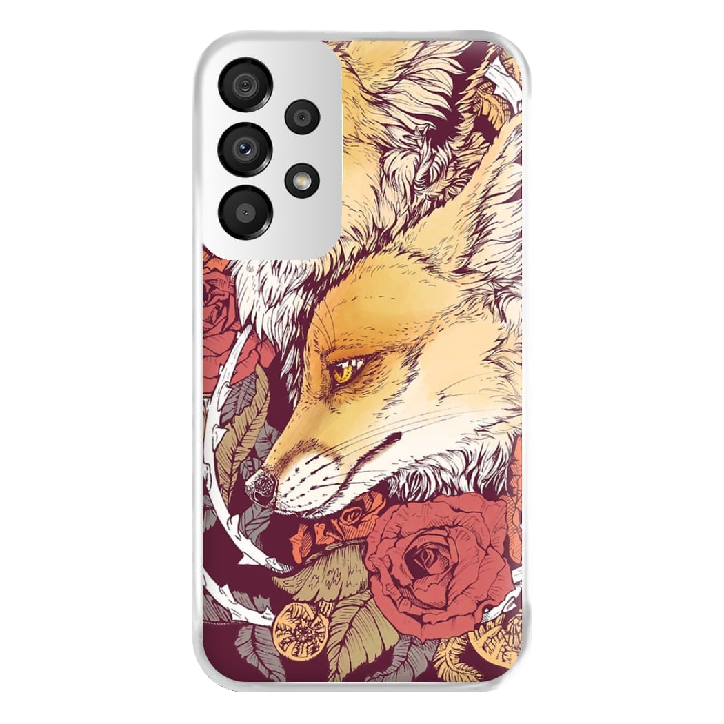 Red Fox Bloom Phone Case for Galaxy A33