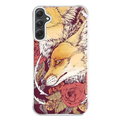 Red Fox Bloom Phone Case for Galaxy A14