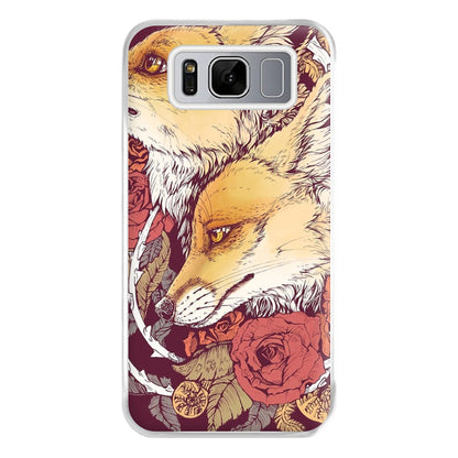 Red Fox Bloom Phone Case for Galaxy S8 Plus