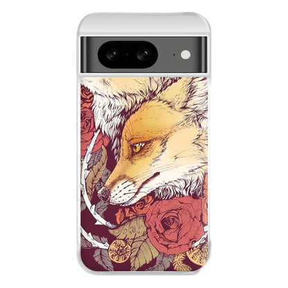 Red Fox Bloom Phone Case for Google Pixel 8