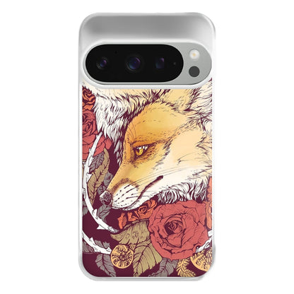 Red Fox Bloom Phone Case for Google Pixel 9 Pro XL