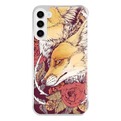 Red Fox Bloom Phone Case for Galaxy S23FE