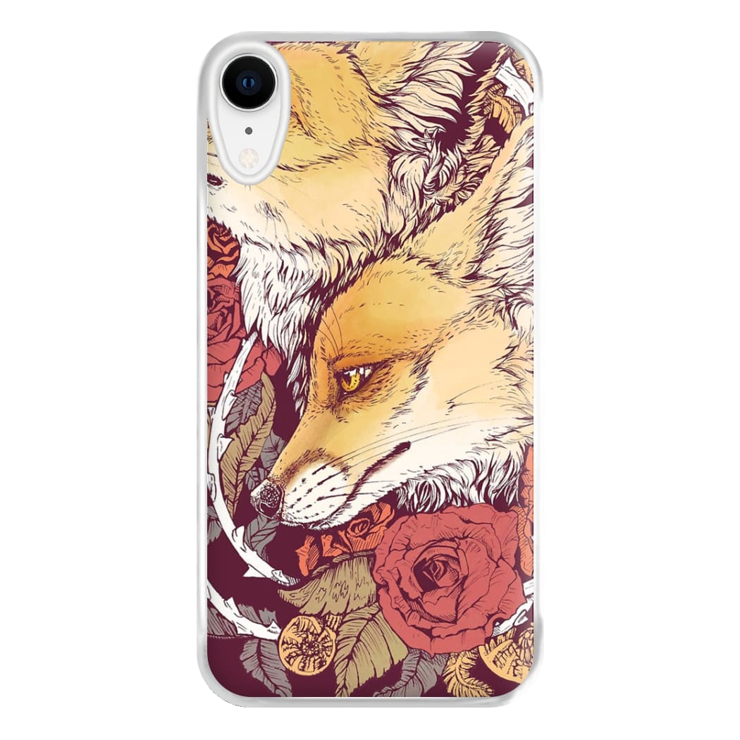 Red Fox Bloom Phone Case for iPhone XR