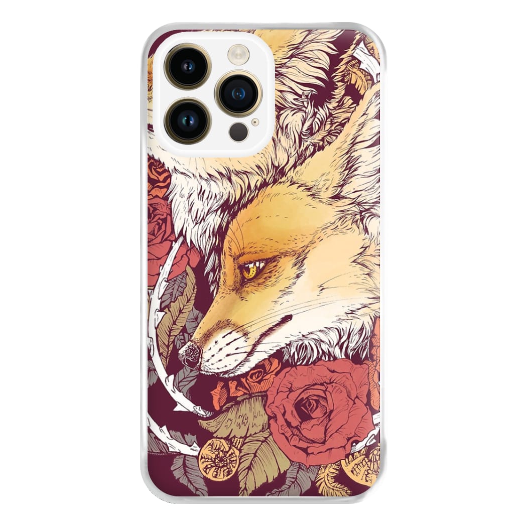 Red Fox Bloom Phone Case for iPhone 14 Pro Max