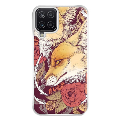 Red Fox Bloom Phone Case for Galaxy A12