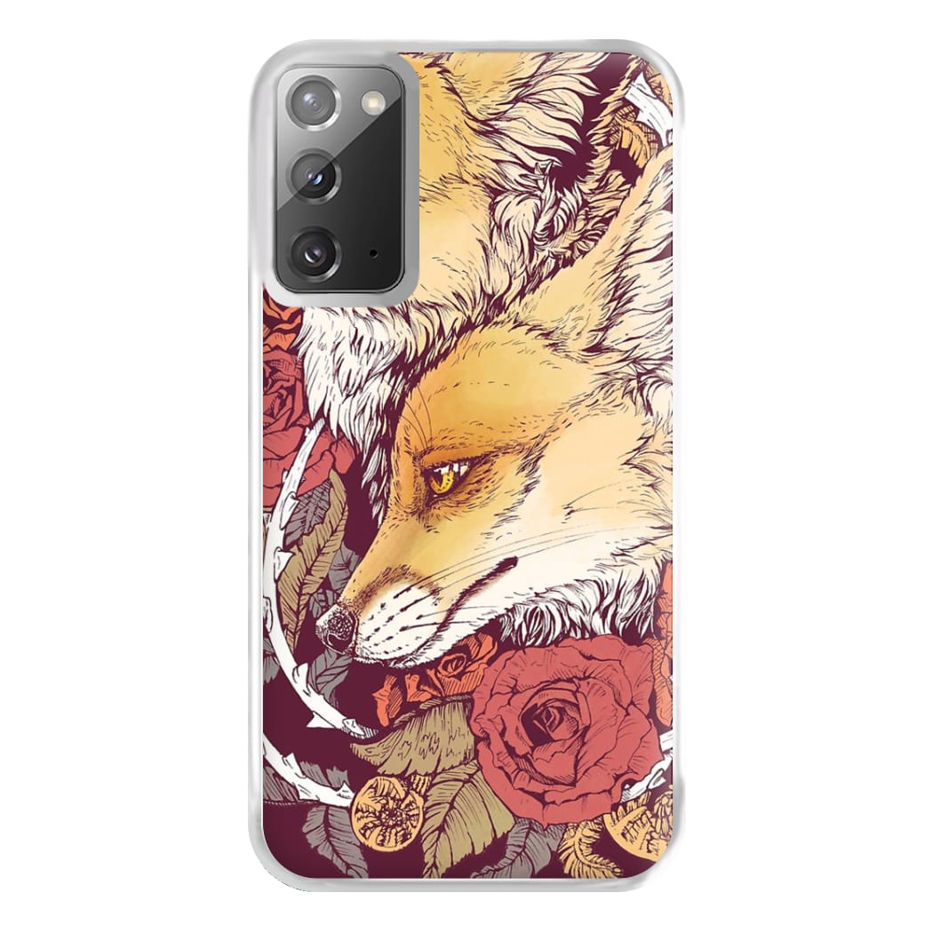 Red Fox Bloom Phone Case for Galaxy Note 20 Ultra