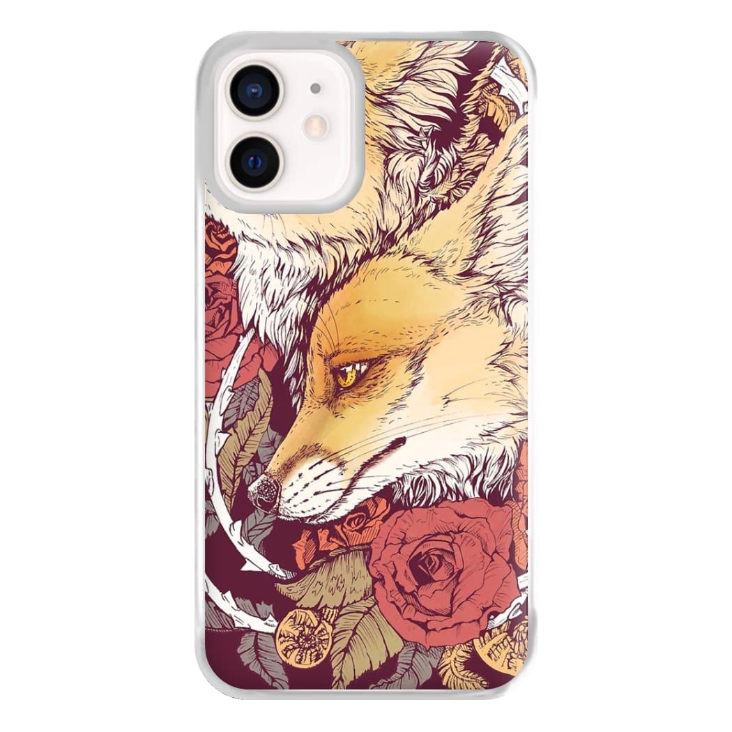 Red Fox Bloom Phone Case for iPhone 13 Mini