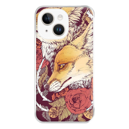 Red Fox Bloom Phone Case for iPhone 14 Plus