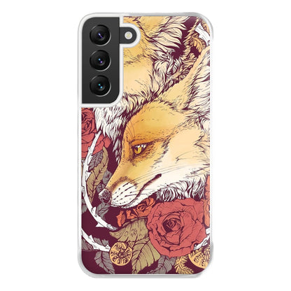 Red Fox Bloom Phone Case for Galaxy S22 Plus