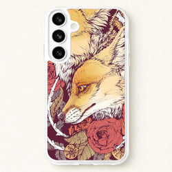 Red Fox Bloom Phone Case for Galaxy S26 Plus