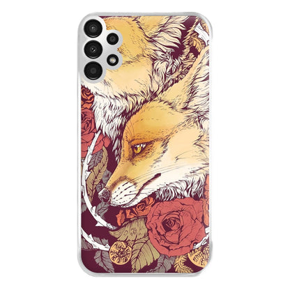 Red Fox Bloom Phone Case for Galaxy A13