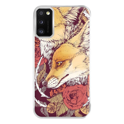 Red Fox Bloom Phone Case for Galaxy A41