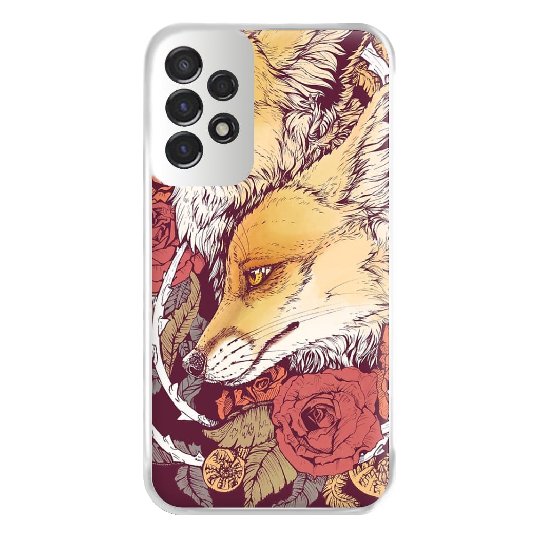 Red Fox Bloom Phone Case for Galaxy A53