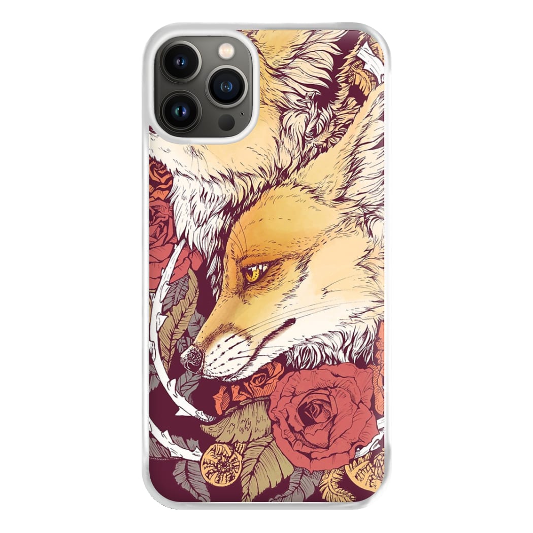 Red Fox Bloom Phone Case for iPhone 13