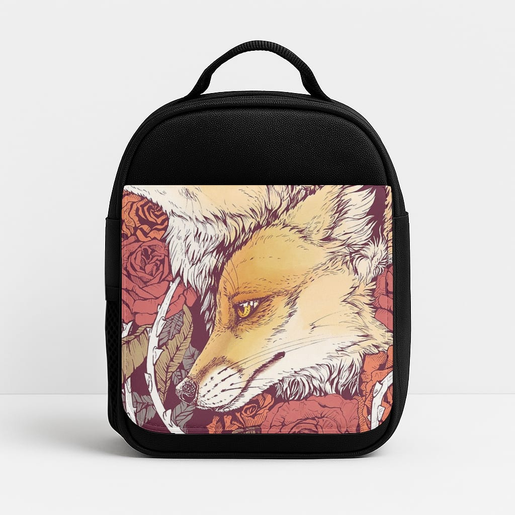 Red Fox Bloom Insulated Lunchbox