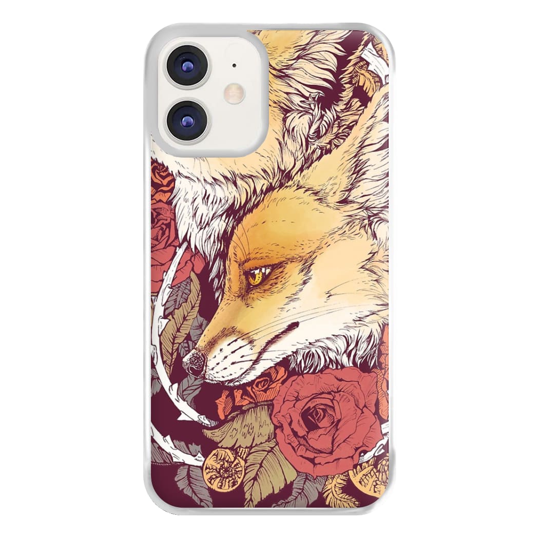 Red Fox Bloom Phone Case for iPhone 11