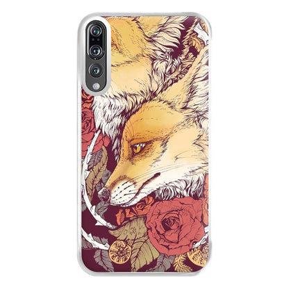 Red Fox Bloom Phone Case for Huawei P20 Pro