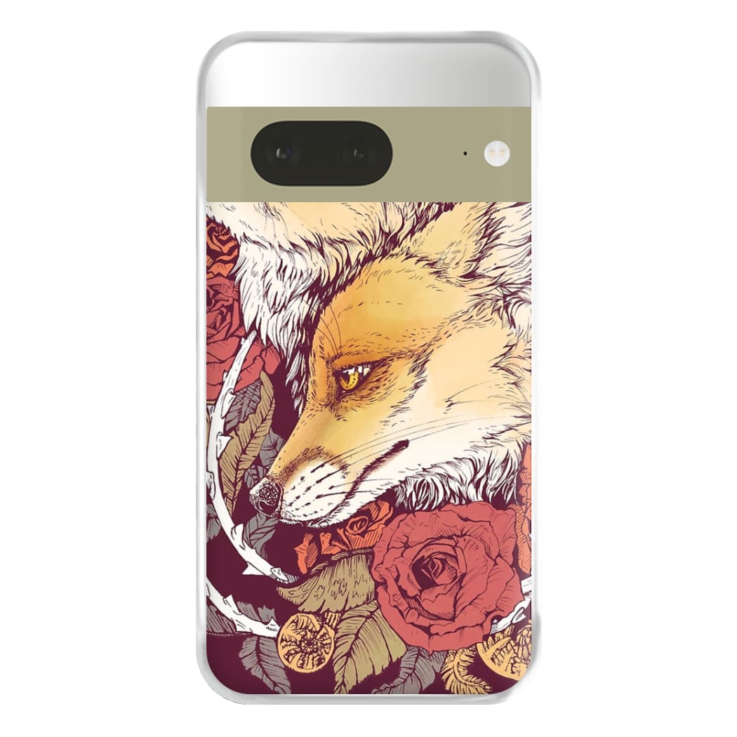 Red Fox Bloom Phone Case for Google Pixel 7a