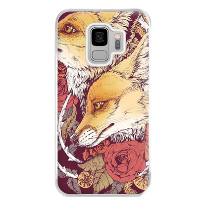 Red Fox Bloom Phone Case for Galaxy S9 Plus