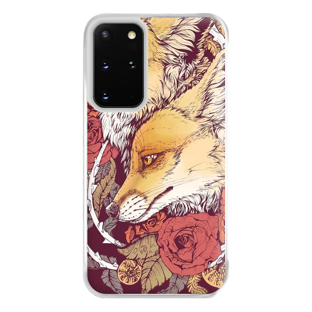 Red Fox Bloom Phone Case for Galaxy S20 Plus