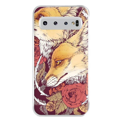 Red Fox Bloom Phone Case for Galaxy S10 Plus