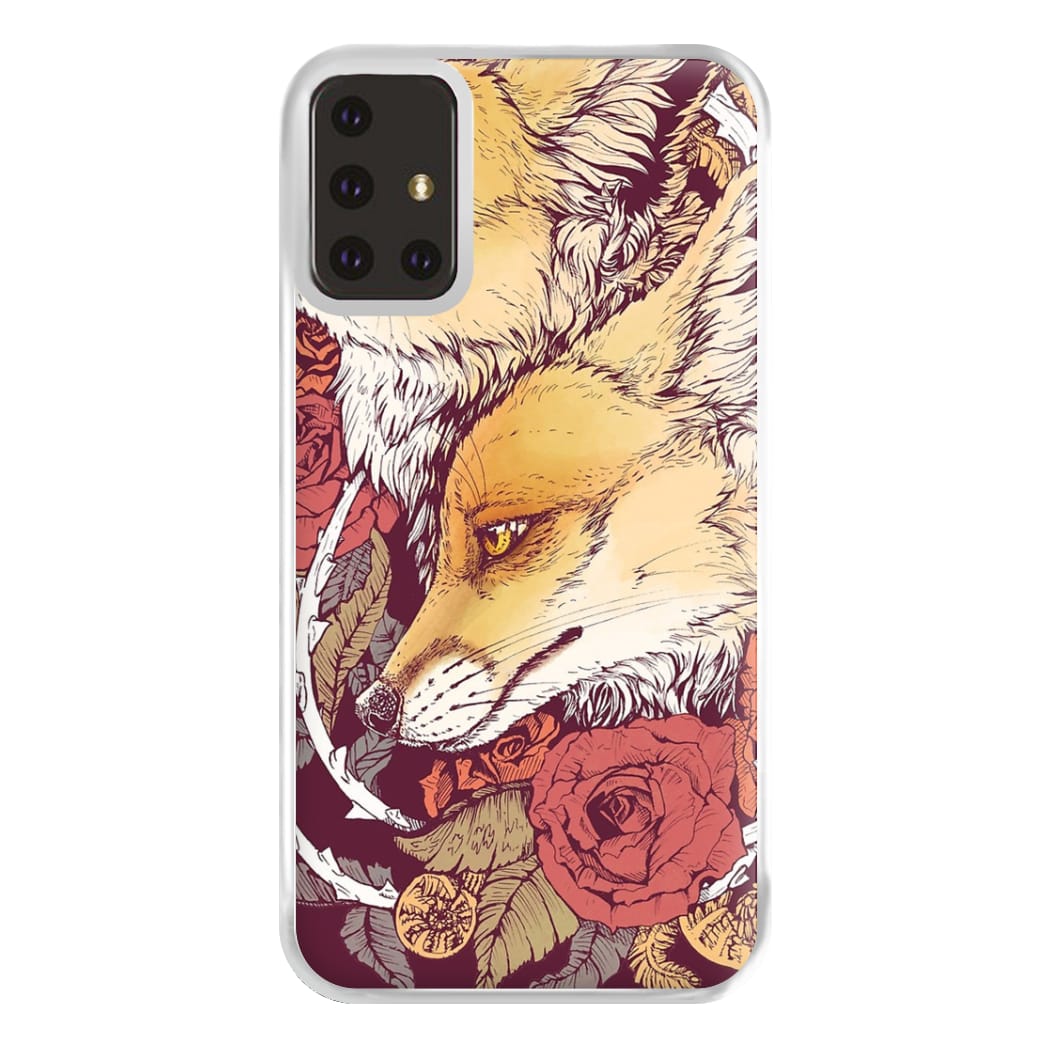 Red Fox Bloom Phone Case for Galaxy A71