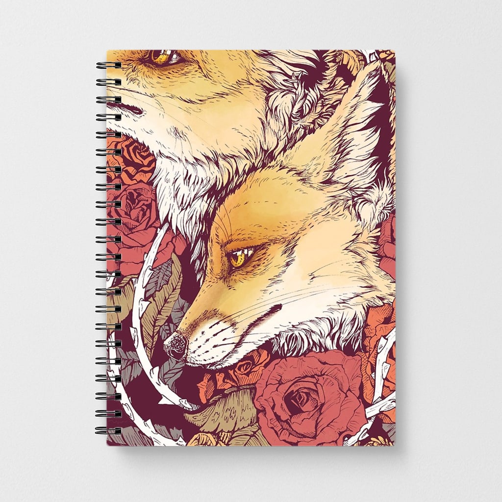 Red Fox Bloom Notebook
