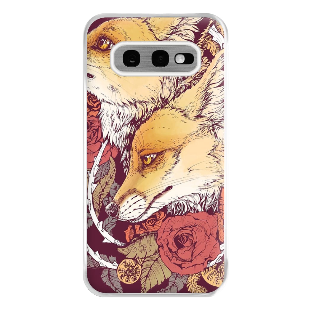 Red Fox Bloom Phone Case for Galaxy S10e