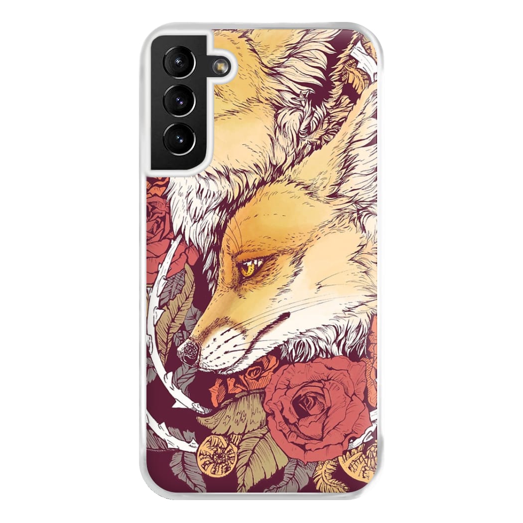 Red Fox Bloom Phone Case for Galaxy S21 Plus