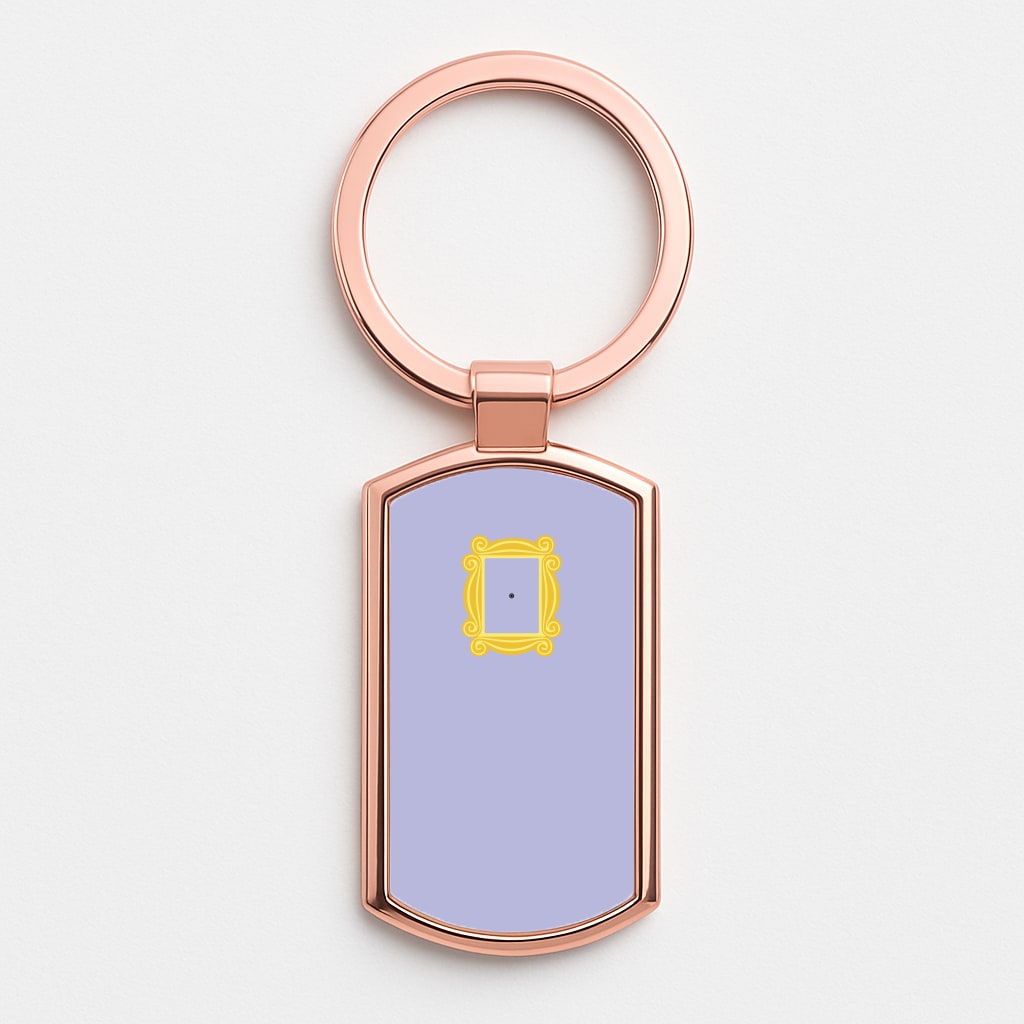 The Door Peephole Rose Gold Keyring