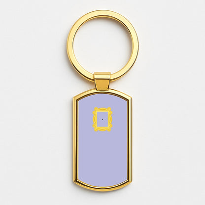 The Door Peephole Gold Keyring