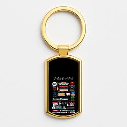 All The Quotes Gold Keyring