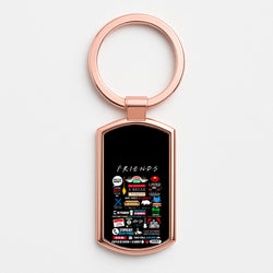 All The Quotes Rose Gold Keyring