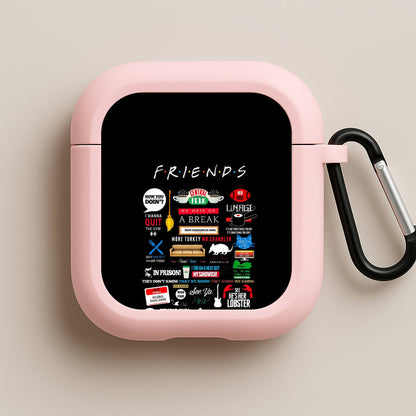 All The Quotes Pink AirPods Case