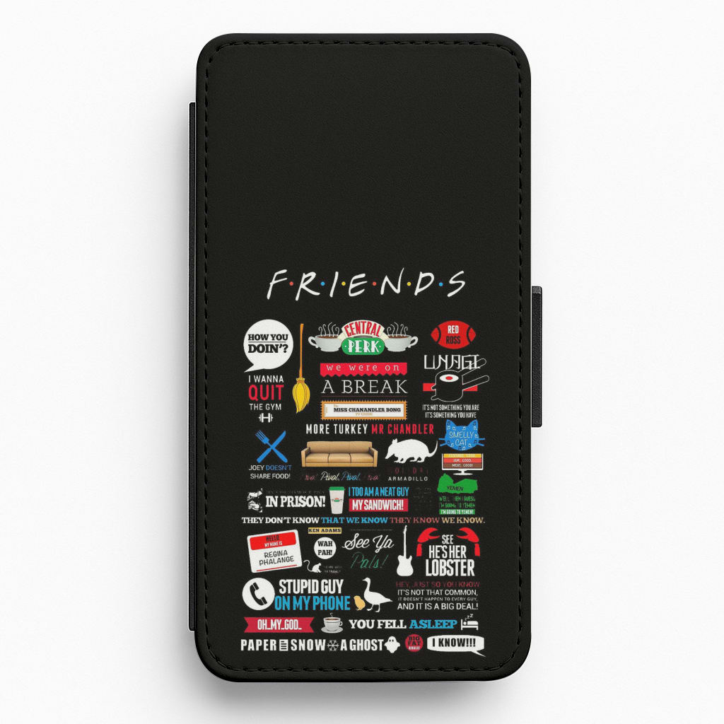 All The Quotes Flip / Wallet Phone Case