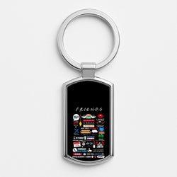 All The Quotes Silver Keyring