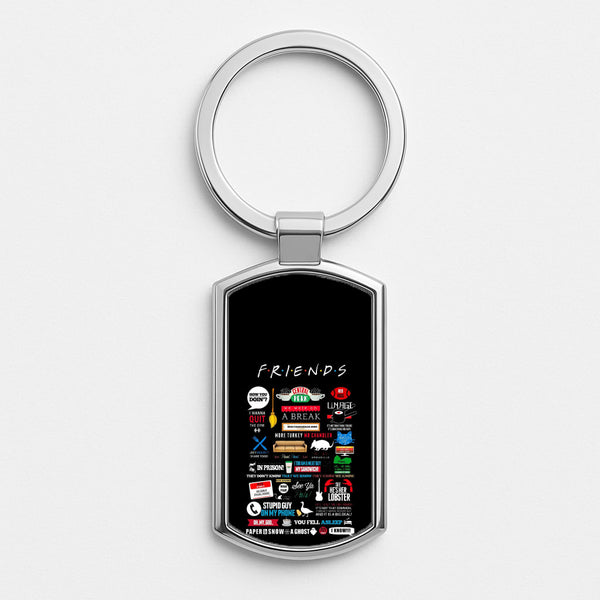 All The Quotes Silver Keyring