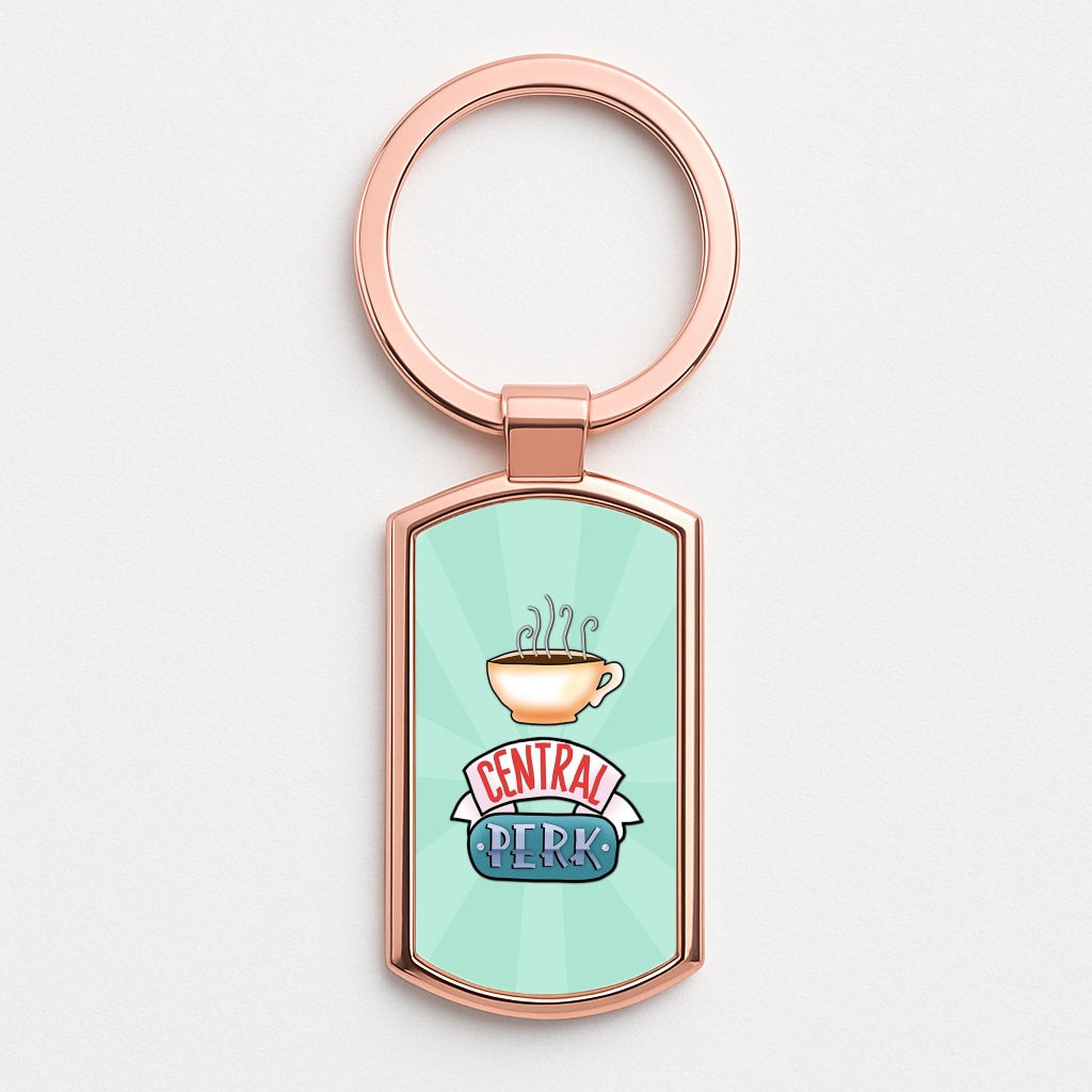 Central Perk Rose Gold Keyring
