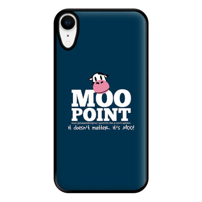 A Moo Point Phone Case for iPhone XR