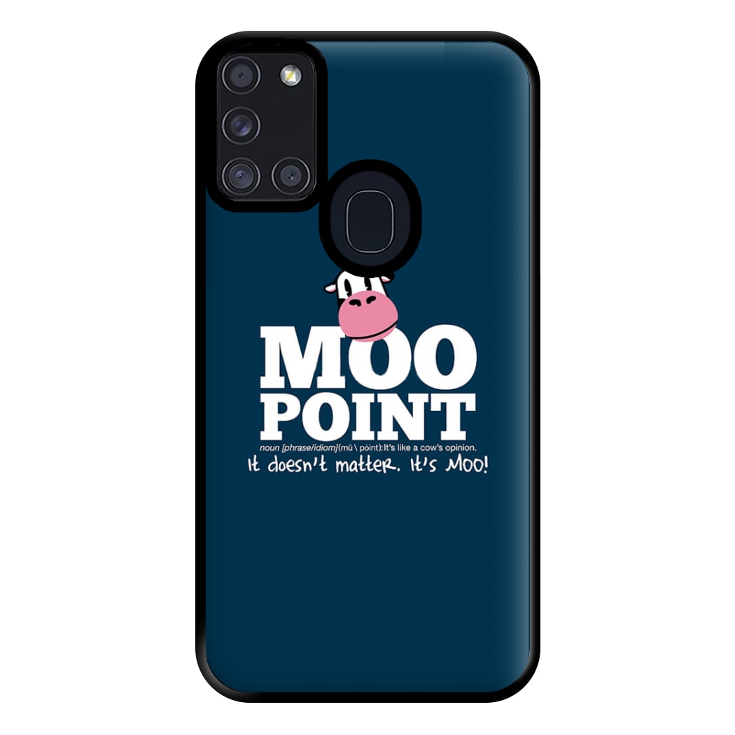 A Moo Point Phone Case for Galaxy A21s