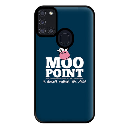 A Moo Point Phone Case for Galaxy A21s