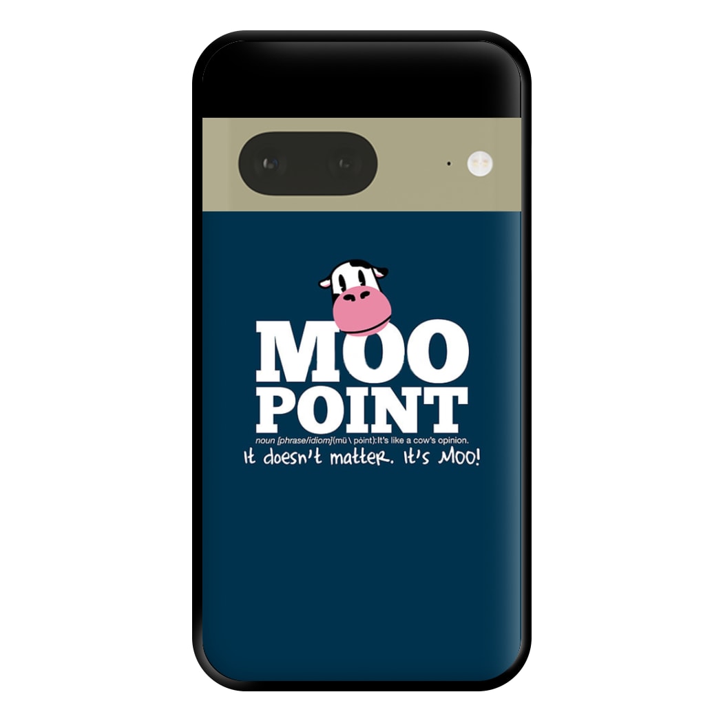 A Moo Point Phone Case for Google Pixel 7a