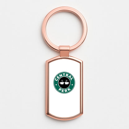 Central Perk - Coffee Logo Rose Gold Keyring