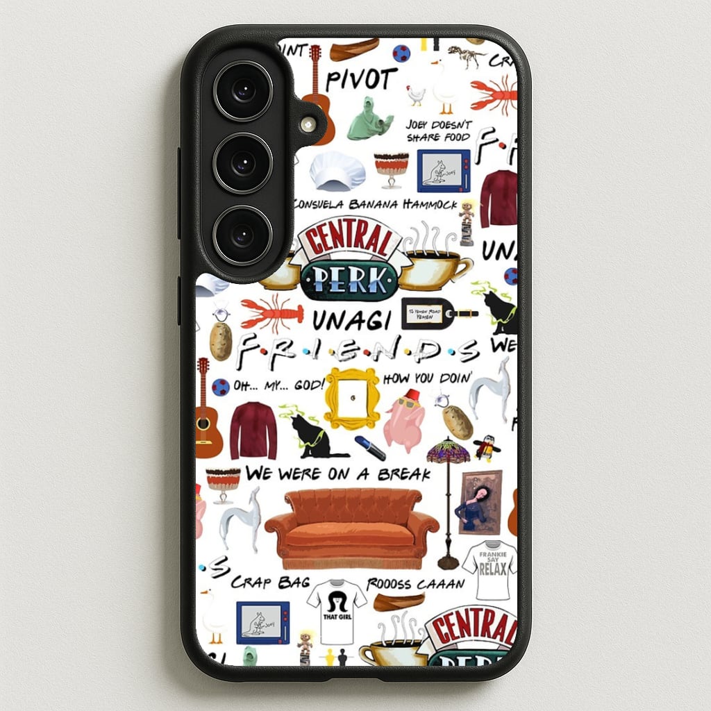 Friends Collage Phone Case for Galaxy S25FE