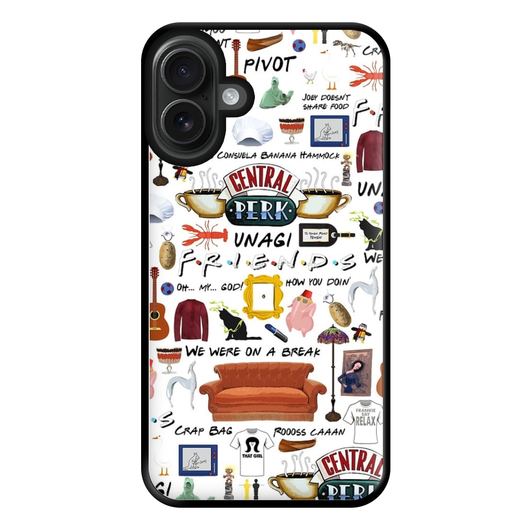 Friends Collage Phone Case for iPhone 16 Plus