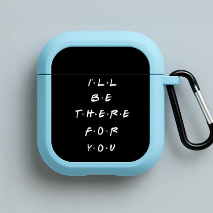 Black I'll Be There For You Blue AirPods Case