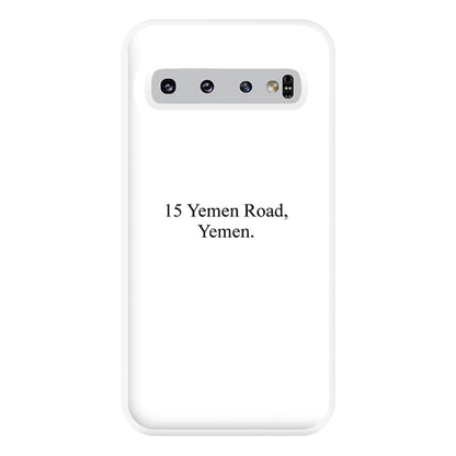 15 Yemen Road, Yemen Phone Case for Galaxy S10 Plus