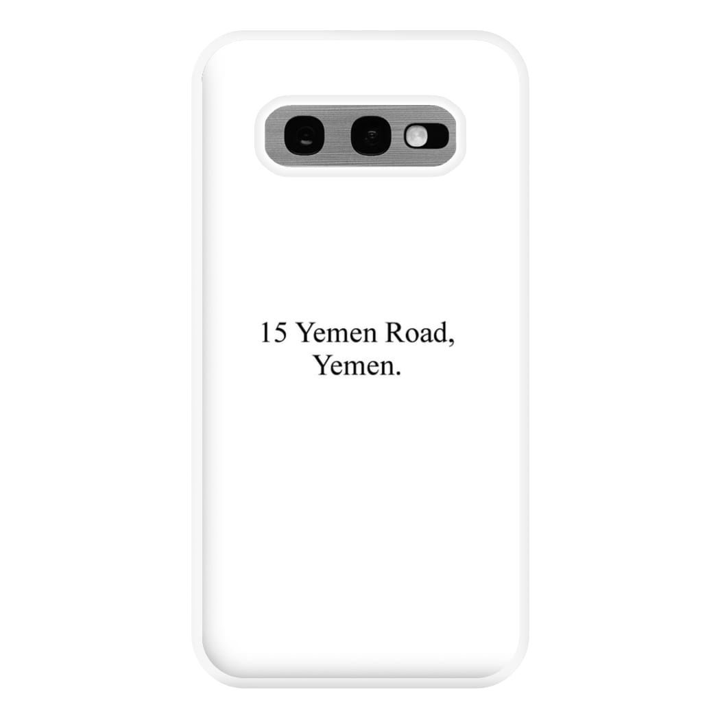 15 Yemen Road, Yemen Phone Case for Galaxy S10e