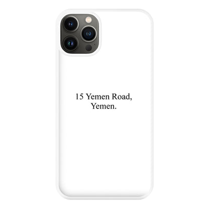 15 Yemen Road, Yemen Phone Case for iPhone 13